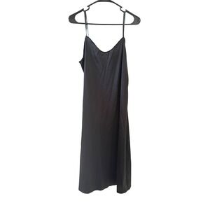 Vintage Wondermaid Black Antron III Nylon Full Slip‎ Dress Spaghetti Strap 36